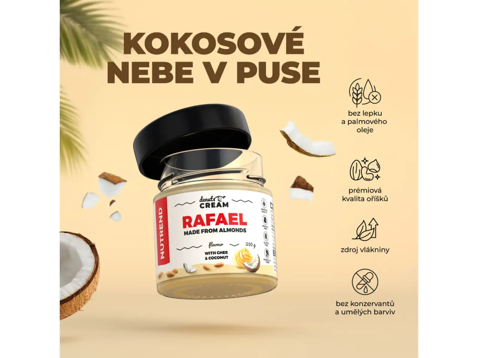 Nutrend Denuts Cream jemný orechový krém 250 g rafael