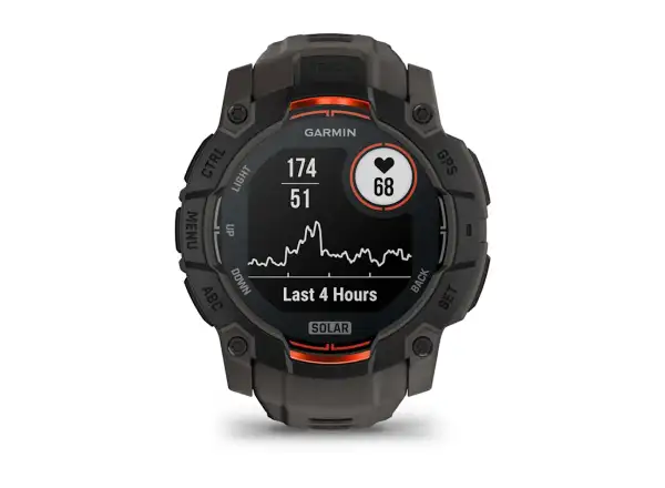 Garmin Instinct 3 Solar 50 mm inteligentné hodinky Black/Charcoal remienok