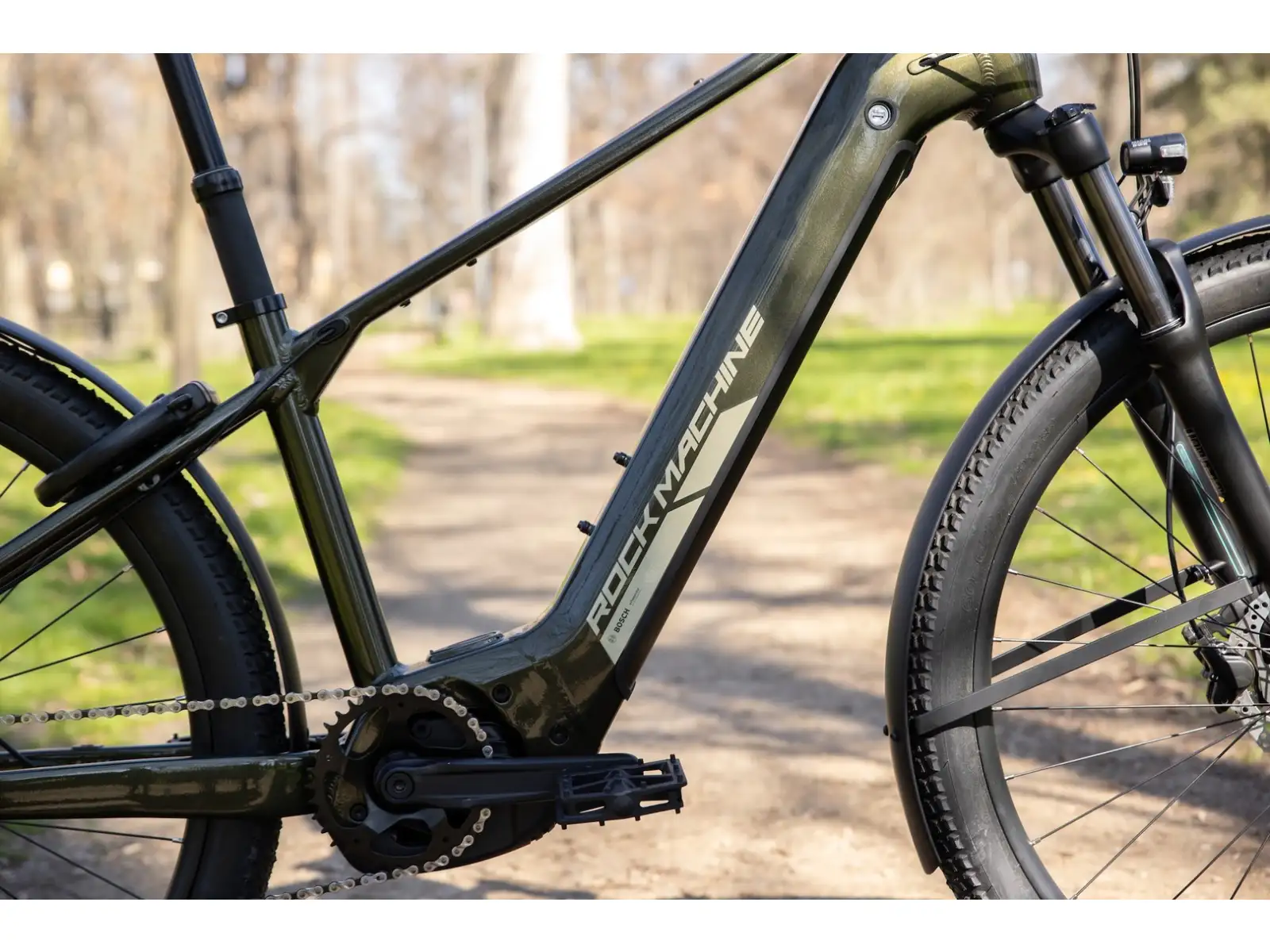 Rock Machine eBlizz B70T horský elektrobicykel Gloss Dark Forest