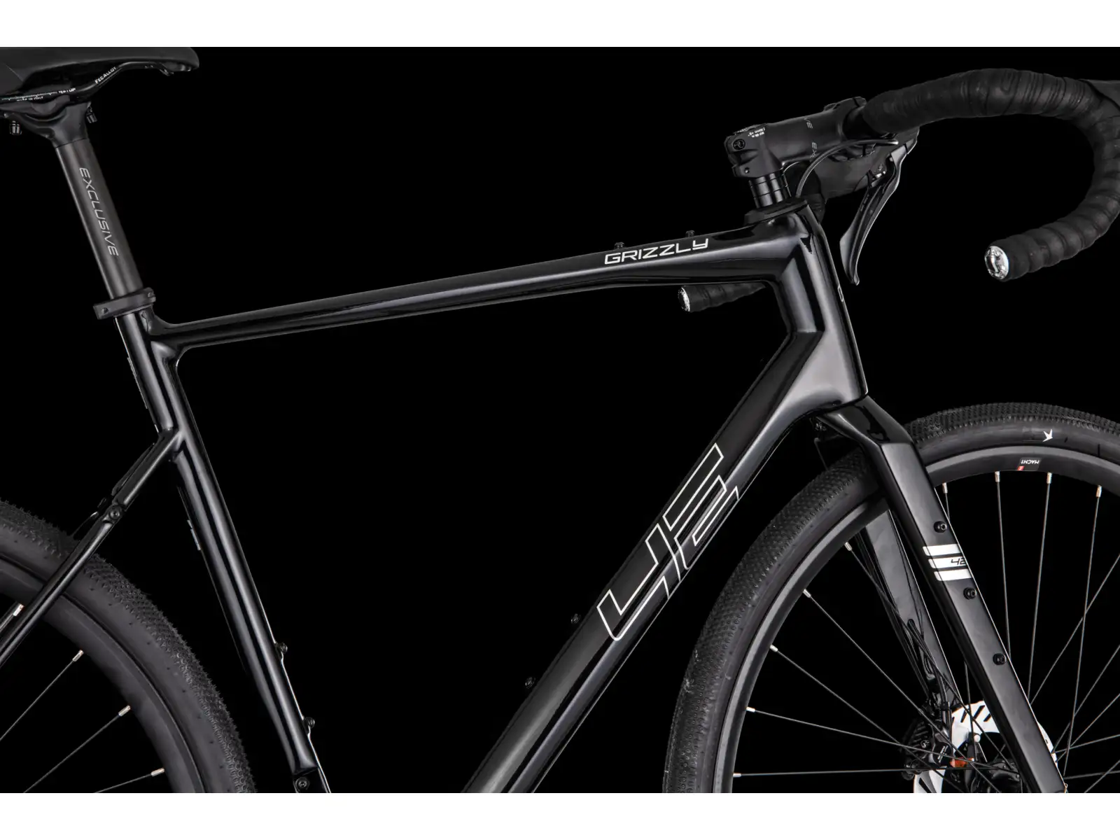4Ever Grizzly Elite gravel bicykel black