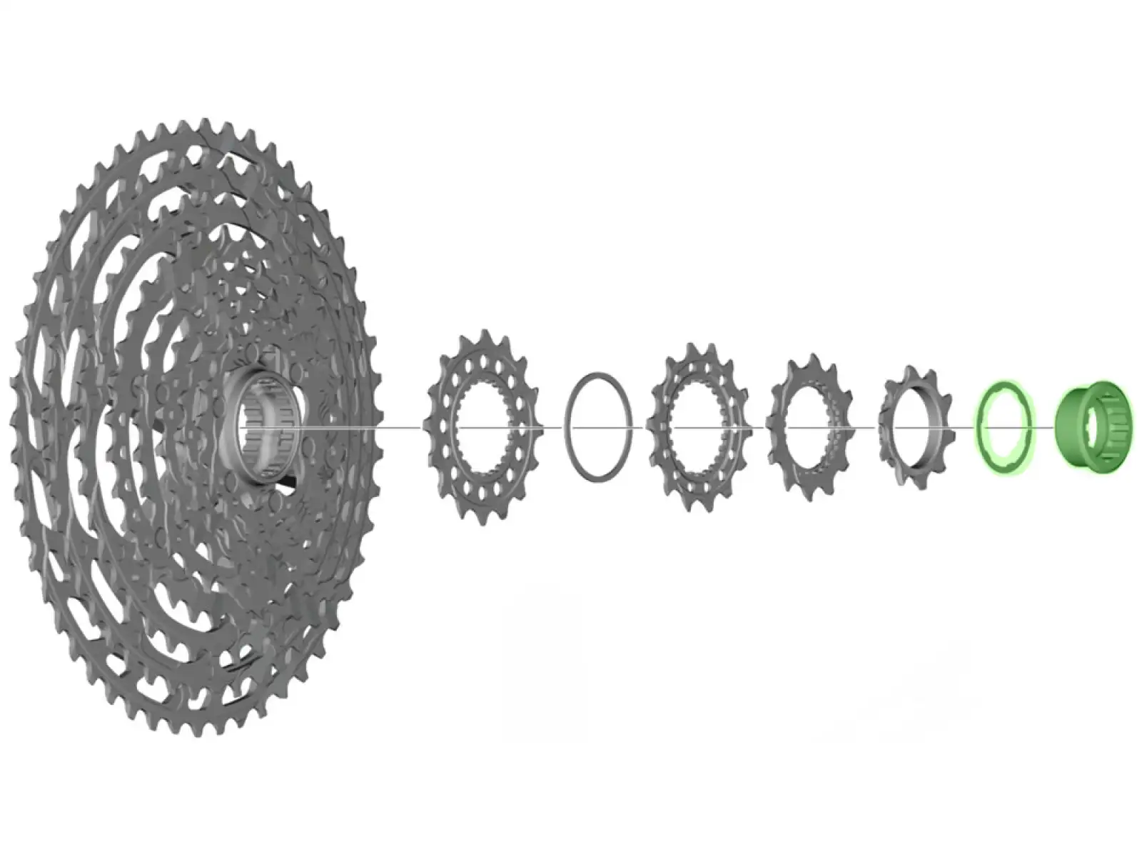 Shimano CS-M9100 poistná matica kazety - Y1X498010