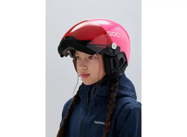 POC POCito Obex Visor detská lyžiarska prilba Fluorescent Pink
