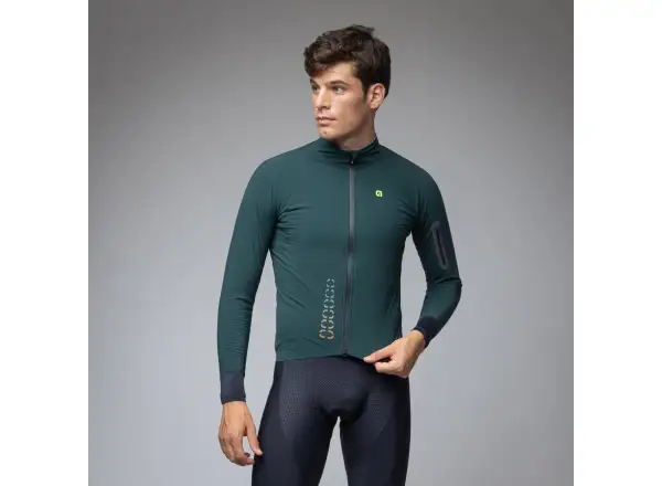 Alé R-EV1 Thermo Shield pánska zimná cyklistická bunda Bottle Green