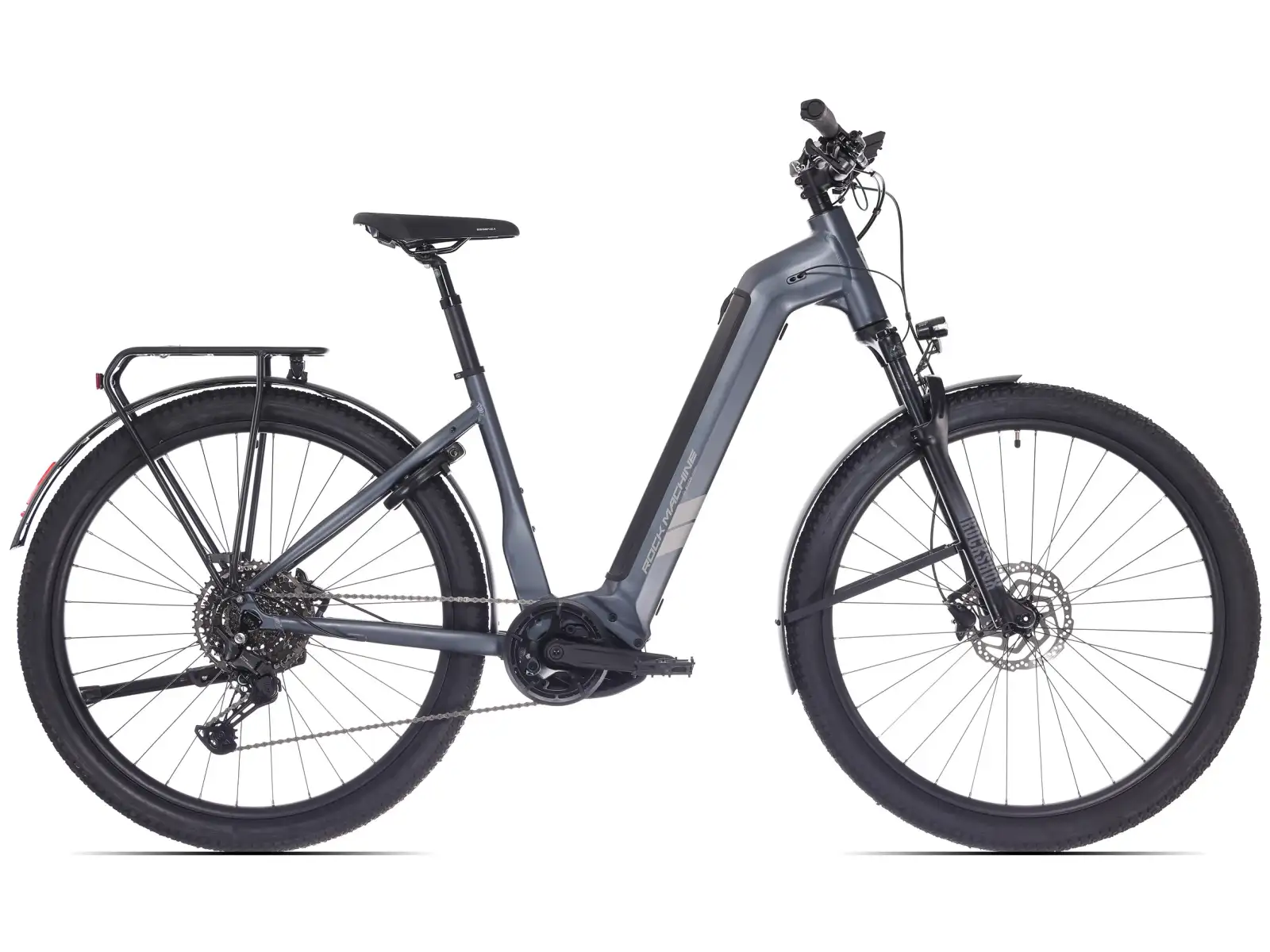 Rock Machine eRokk B90T nízkonástupový elektrobicykel Matte Nightstrom Blue