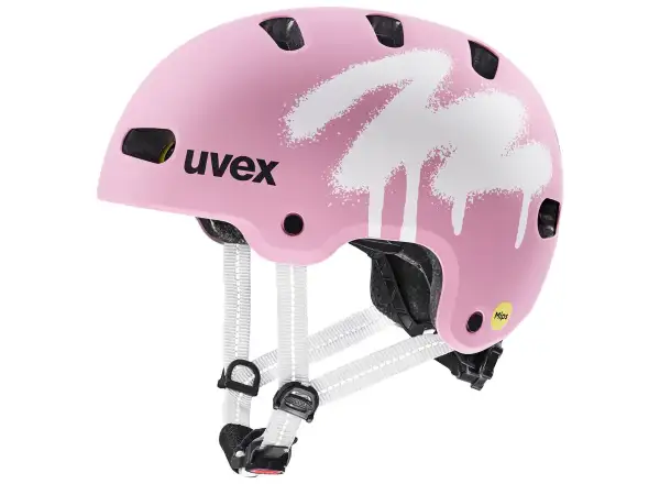 Uvex Kid 4 Style Mips detská prilba Spray Strawberry Matt