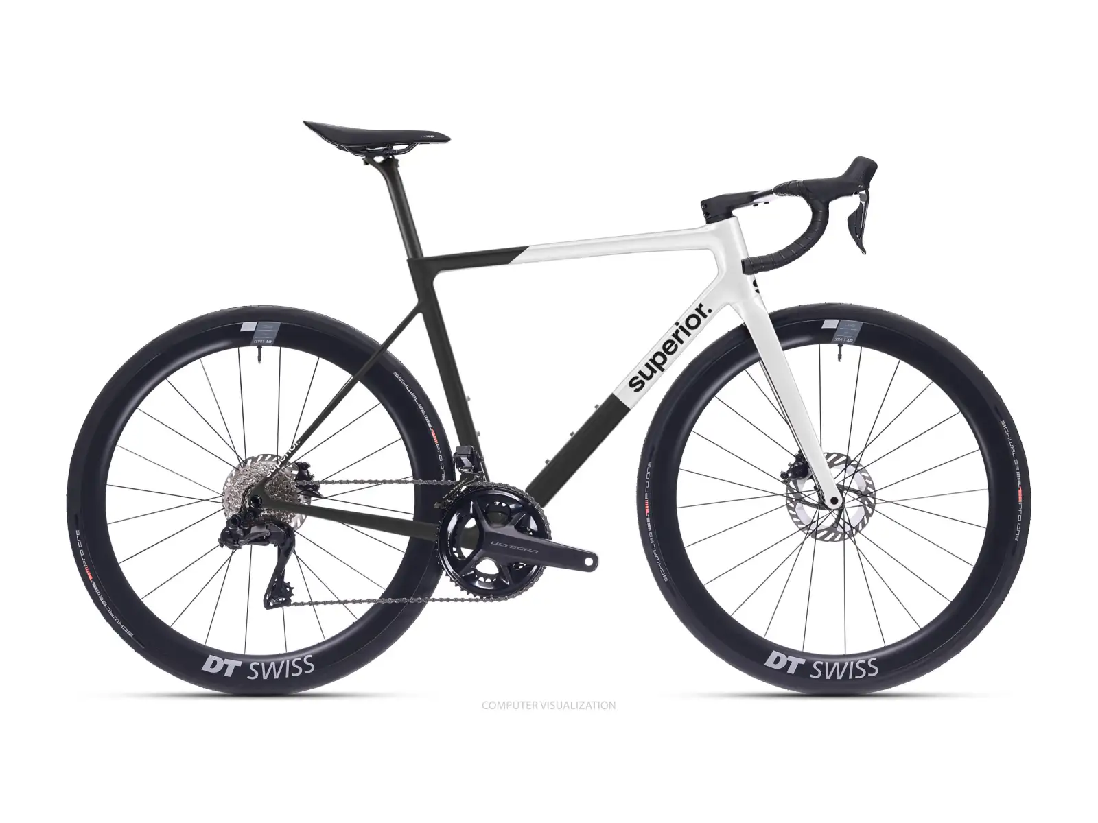 Superior RR 9.6 cestný bicykel Matte Carbon / White
