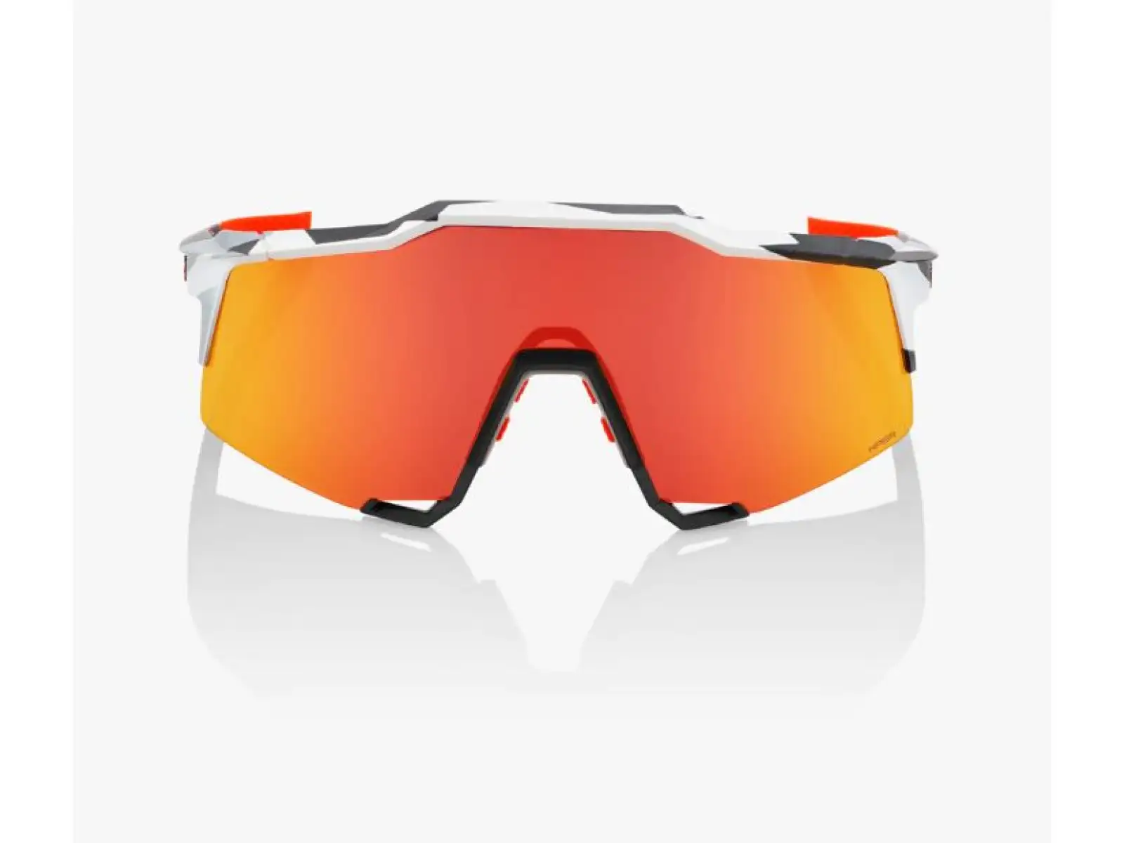 100% slnečné okuliare SPEEDCRAFT HiPER Red Mult s fotochromatickými sklami biela/čierna/oranžová