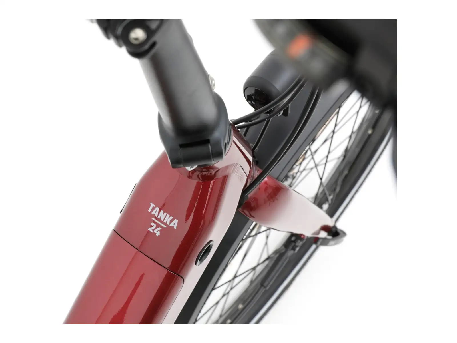 Apache Tanka 24 RX skladací elektrobicykel 363 Wh S/M bordová