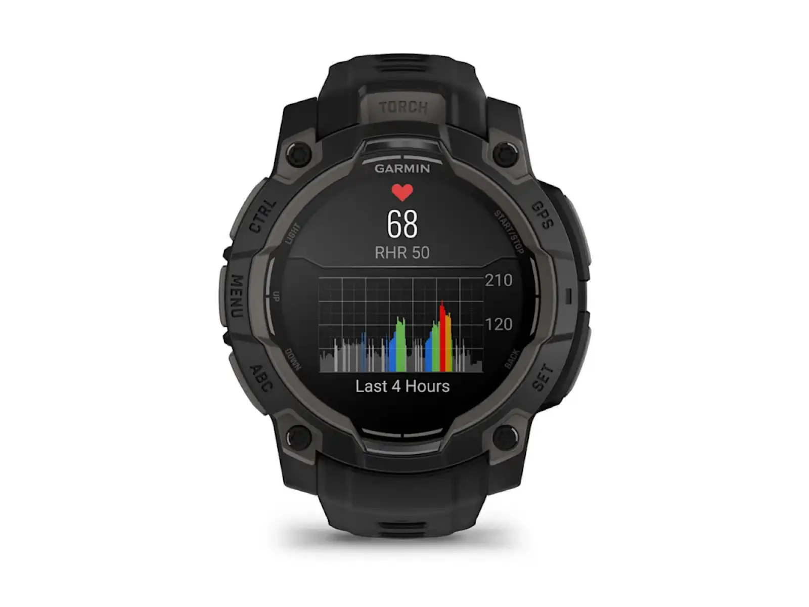 Garmin Instinct 3 Amoled 45 mm inteligentné hodinky Black/Black remienok