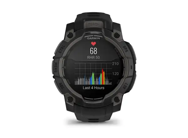 Garmin Instinct 3 Amoled 45 mm inteligentné hodinky Black/Black remienok