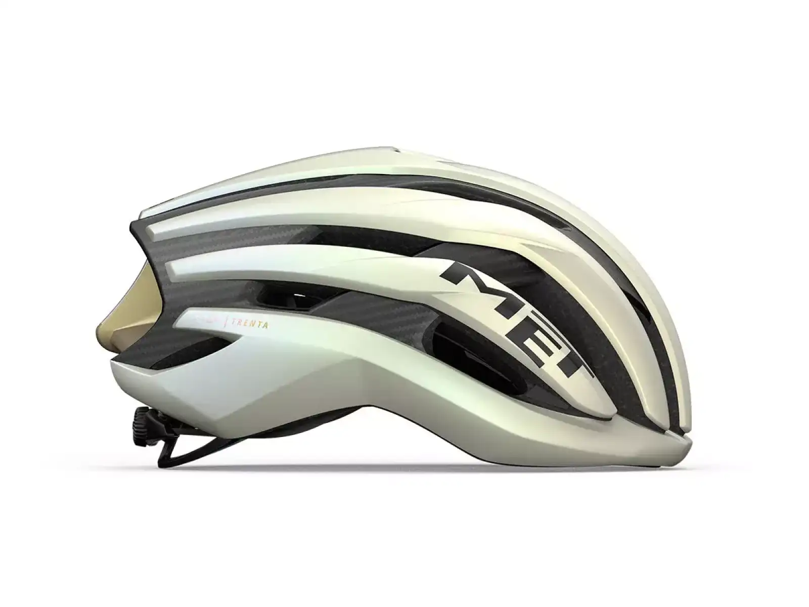 Cyklistická prilba MET Trenta 3K Carbon MIPS Vanilla Ice Gold
