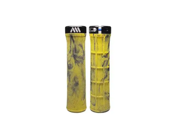 Gripy All Mountain Style Berm Grips Yellow Camo