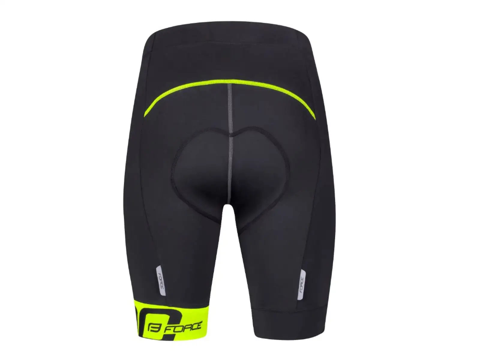 Force B30 šortky do pása s podšívkou čierna/fluo