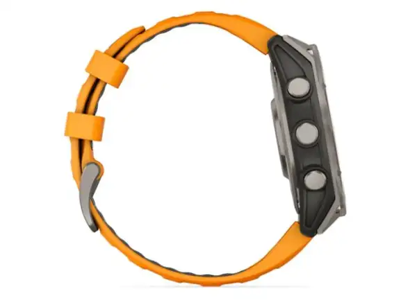 Garmin fenix 8 - 47 mm AMOLED Sapphire inteligentné hodinky Titanium Orange/Graphite