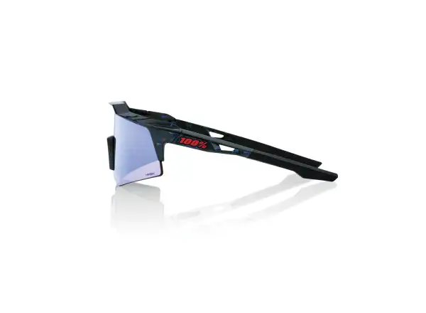 100% Speedcraft XS okuliare Black Holographic/HiPER Blue Multilayer Mirror