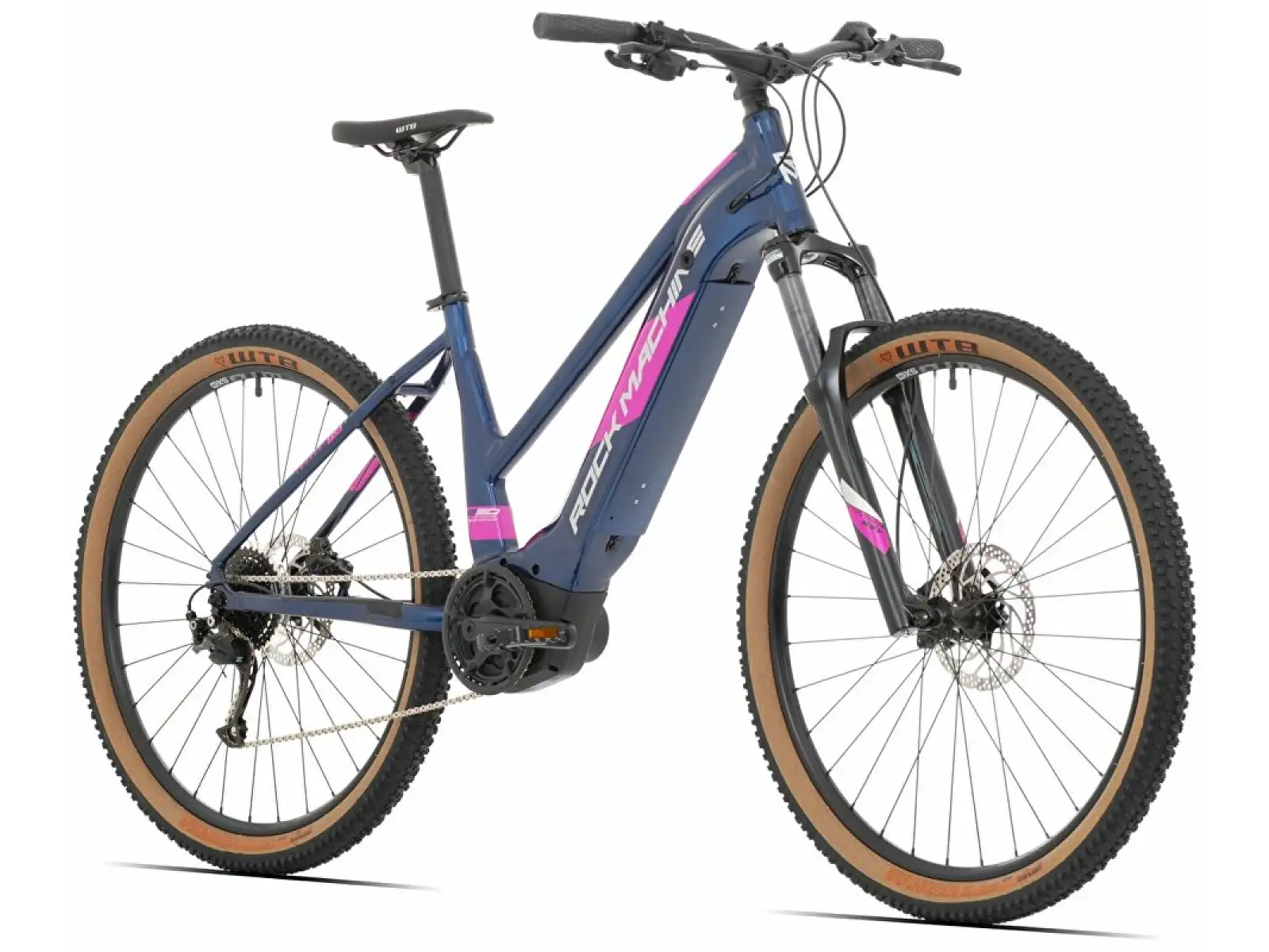 Horský bicykel Rock Machine Torrent INT e50-29 Gloss Blue/Silver/Pink