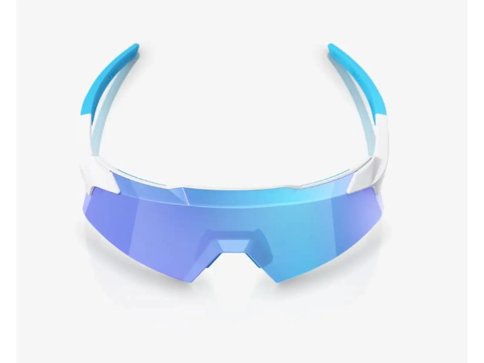 100% Aerocraft okuliare Matte White/HiPER Blue Mirror