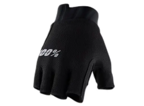 100% Exceeda Gel Dámske cyklistické rukavice krátke Black