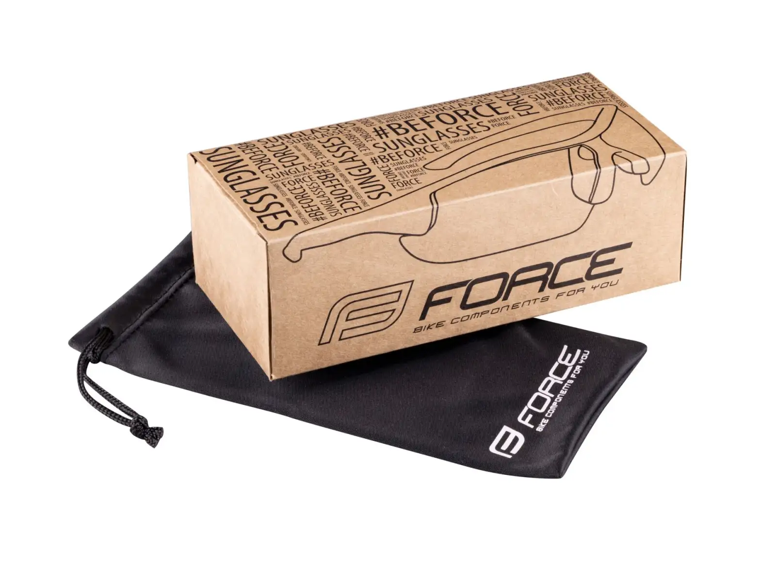 Force Arcade cyklistické okuliare biele/čierne/čierne zrkadlové sklá