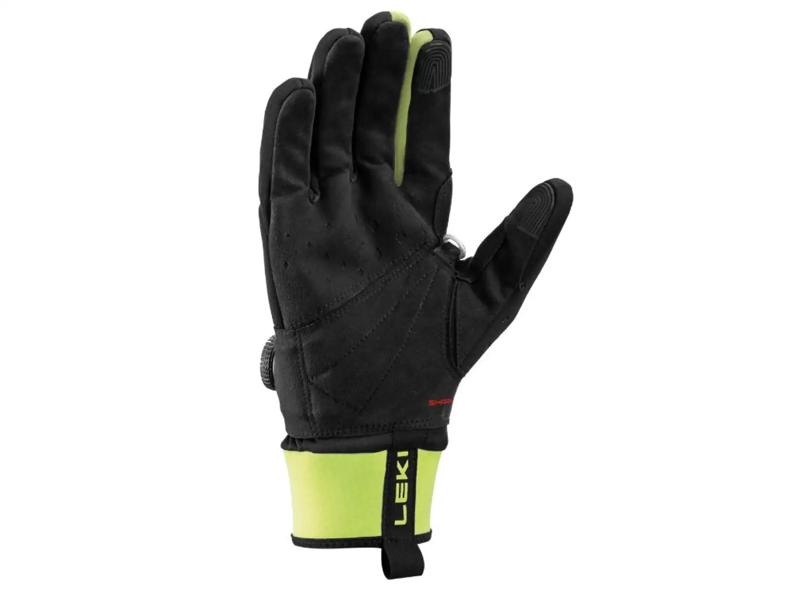Leki PRC BOA Shark bežecké rukavice Black/Neon yellow