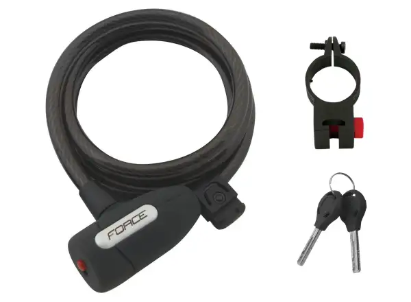 Force LUX zámok špirála 150cm/10mm + držiak