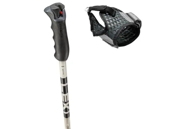Leki Detect S Vario zjazdové palice Warm Grey Light/Warm Grey Dark/Black