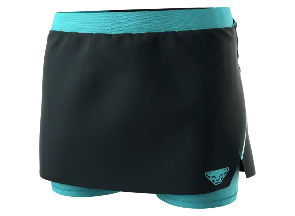 Dynafit Alpine Pro 2v1 Dámska bežecká sukňa s vnútornými šortkami Blueberry Marine Blue