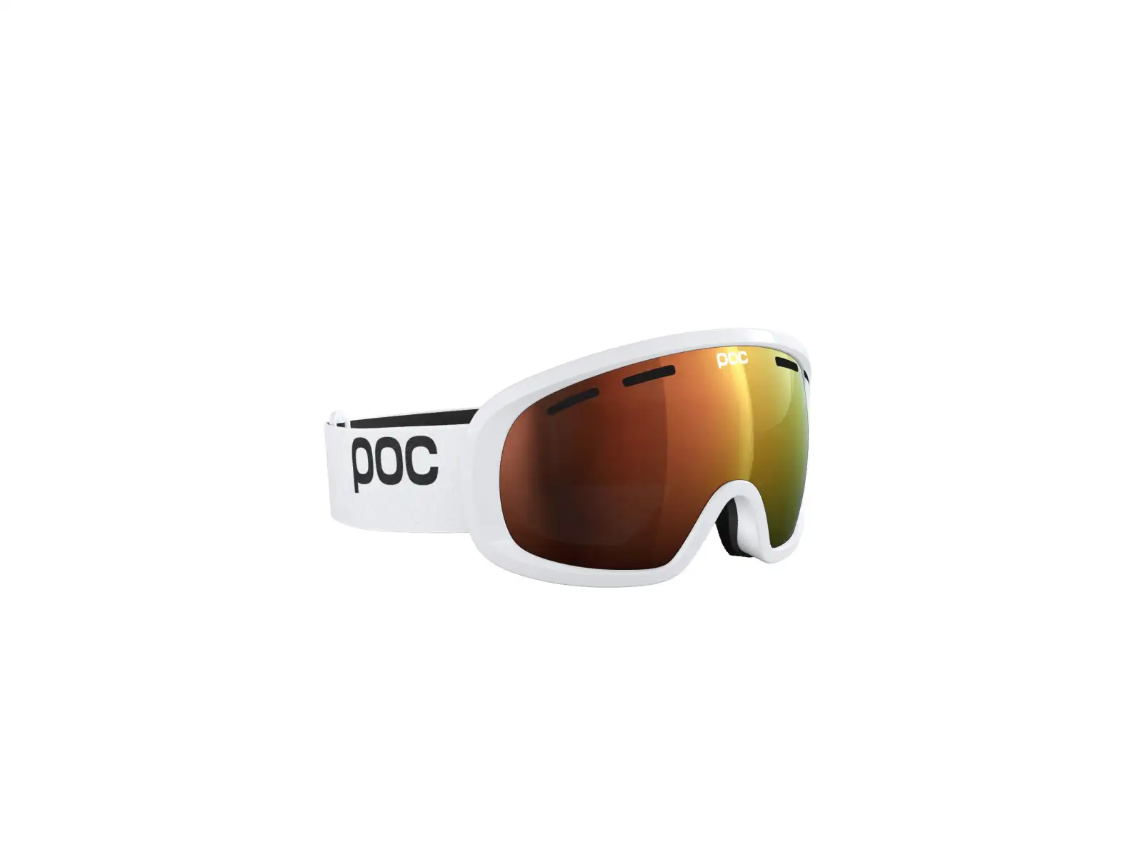 POC Fovea Mid WF lyžiarske okuliare Hydrogen White/Partly Sunny Orange