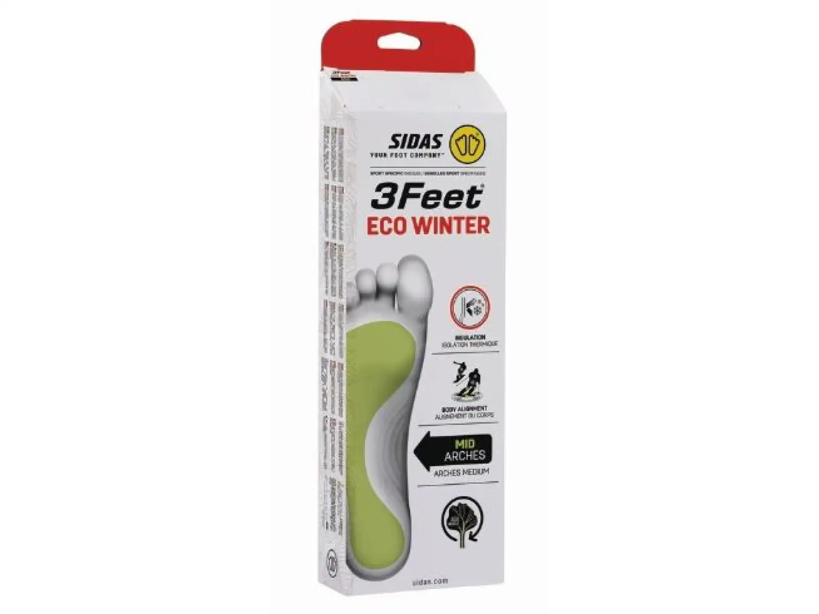 Sidas 3Feet Eco Winter Mid vložky do topánok