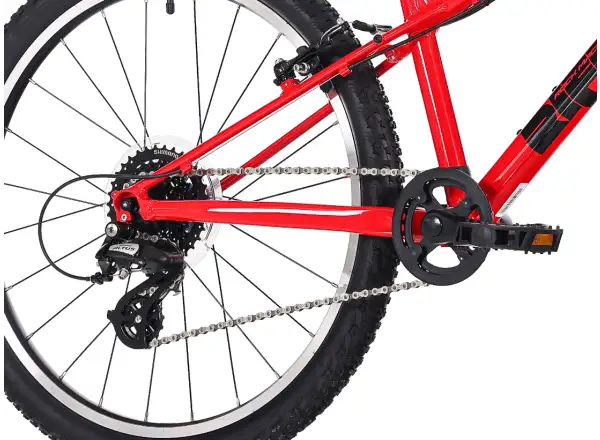 Rock Machine RIFF Jr 24 detský bicykel Gloss Fire Red