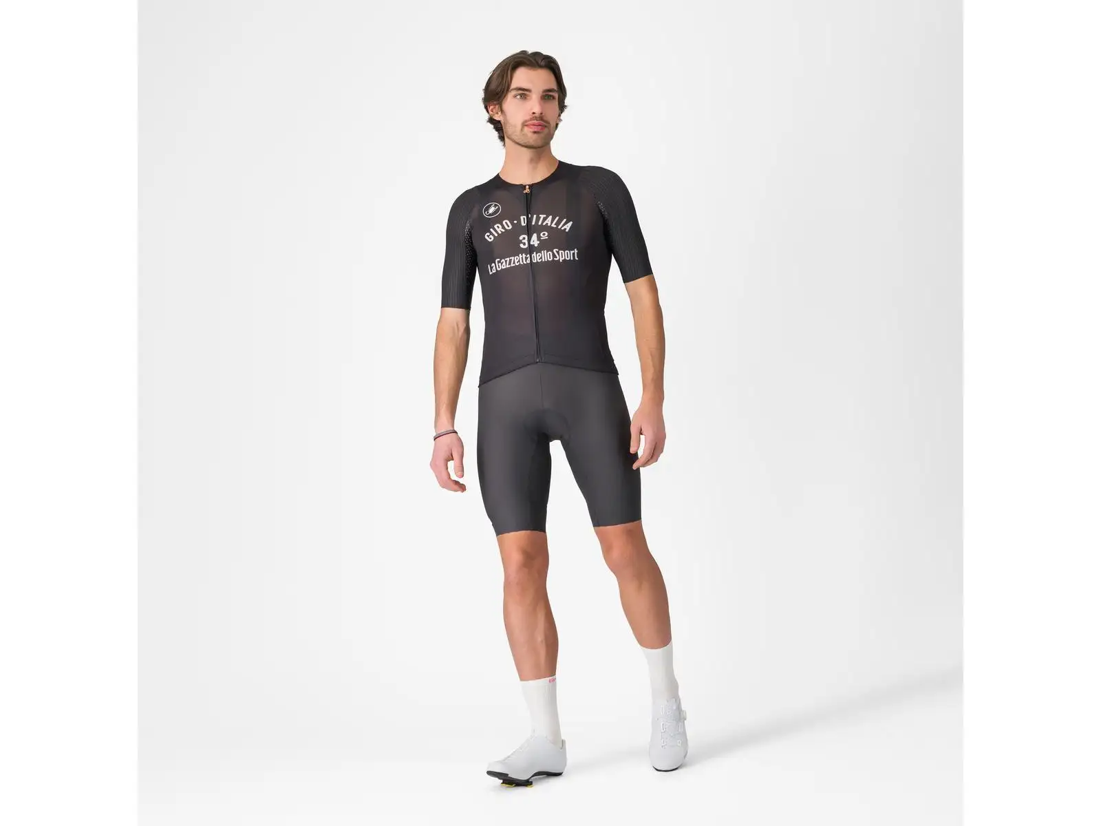 Castelli Giro Vintage Maglia Nera 34 pánsky dres krátky rukáv Nero