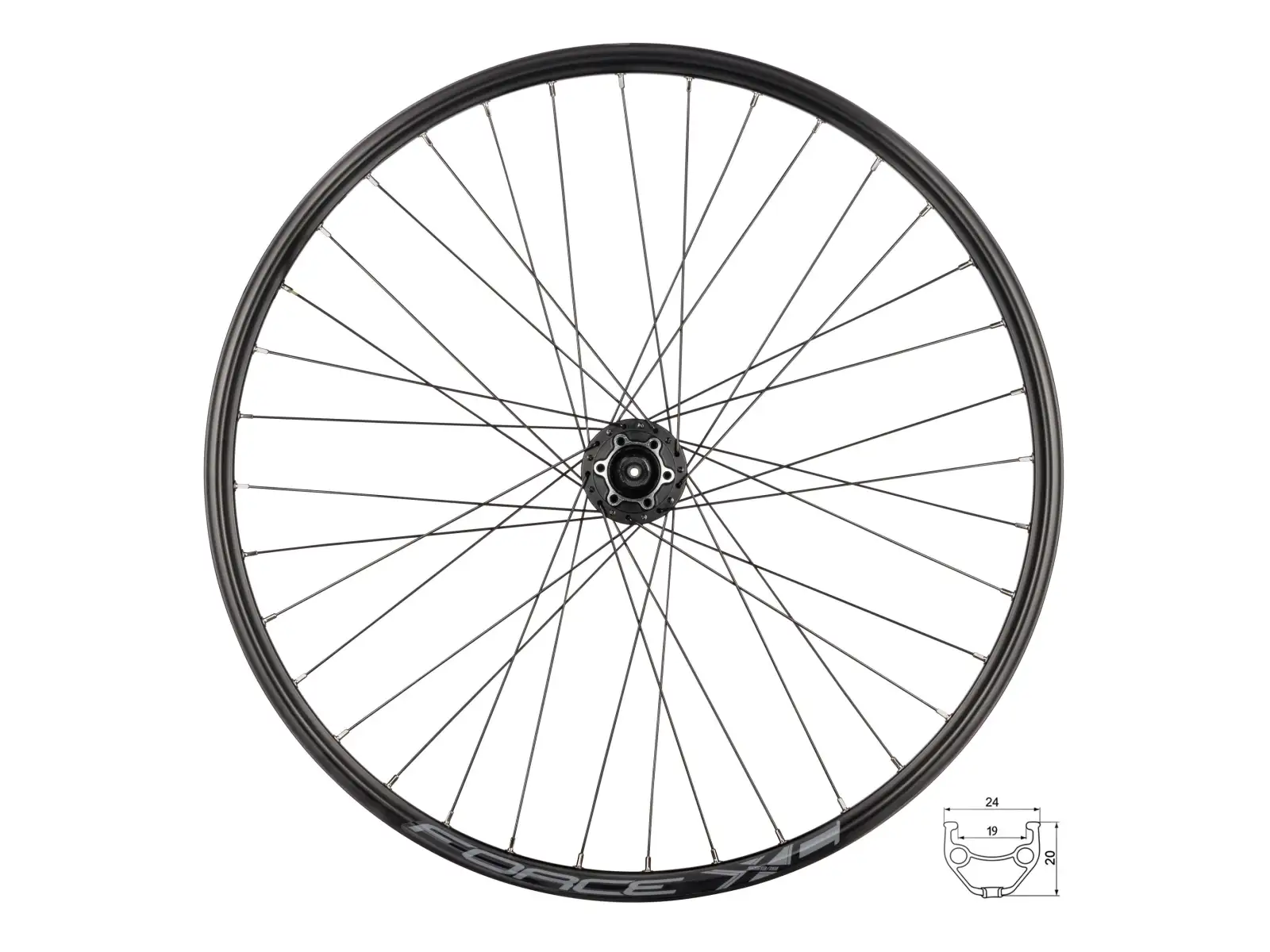 Force XC Disc 26" predné vypletené koleso náboj SH HBM475