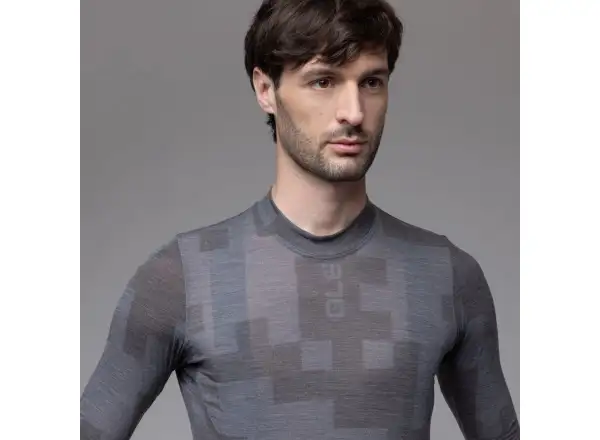 Alé Intimo Knitted pánske spodné tričko dlhý rukáv Grey