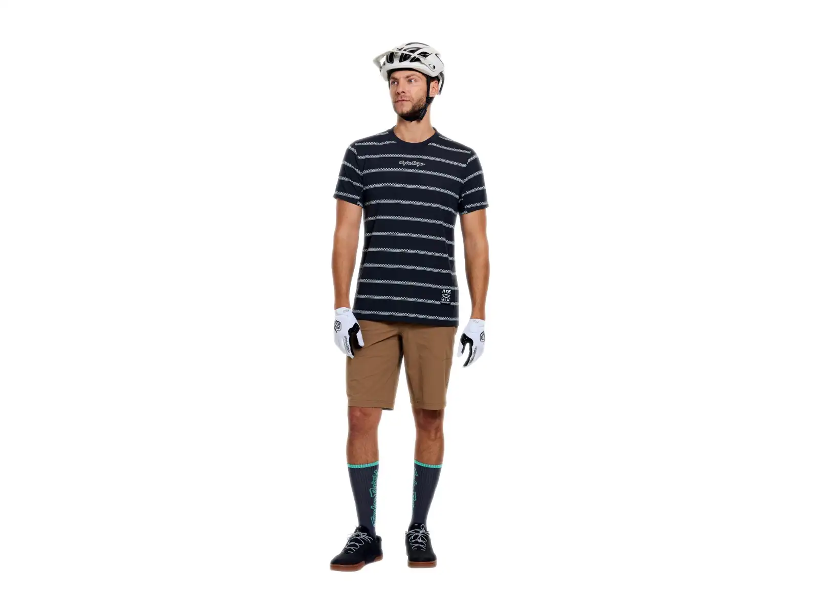 Troy Lee Designs Skyline Ride pánsky dres krátky rukáv Checked Out Carbon