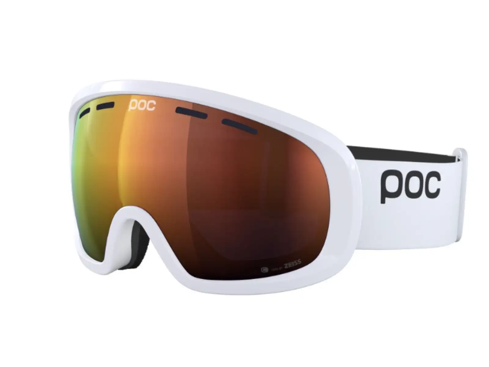 POC Fovea Mid lyžiarske okuliare Hydrogen White/Partly Sunny Orange