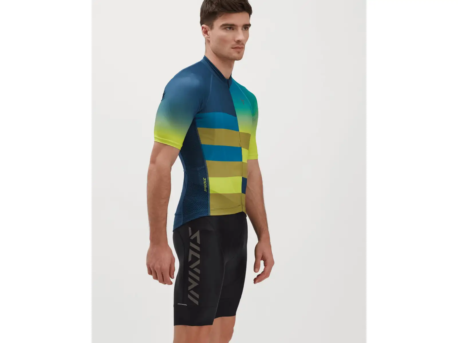 Silvini Mazzano pánsky dres s krátkym rukávom navy/lime