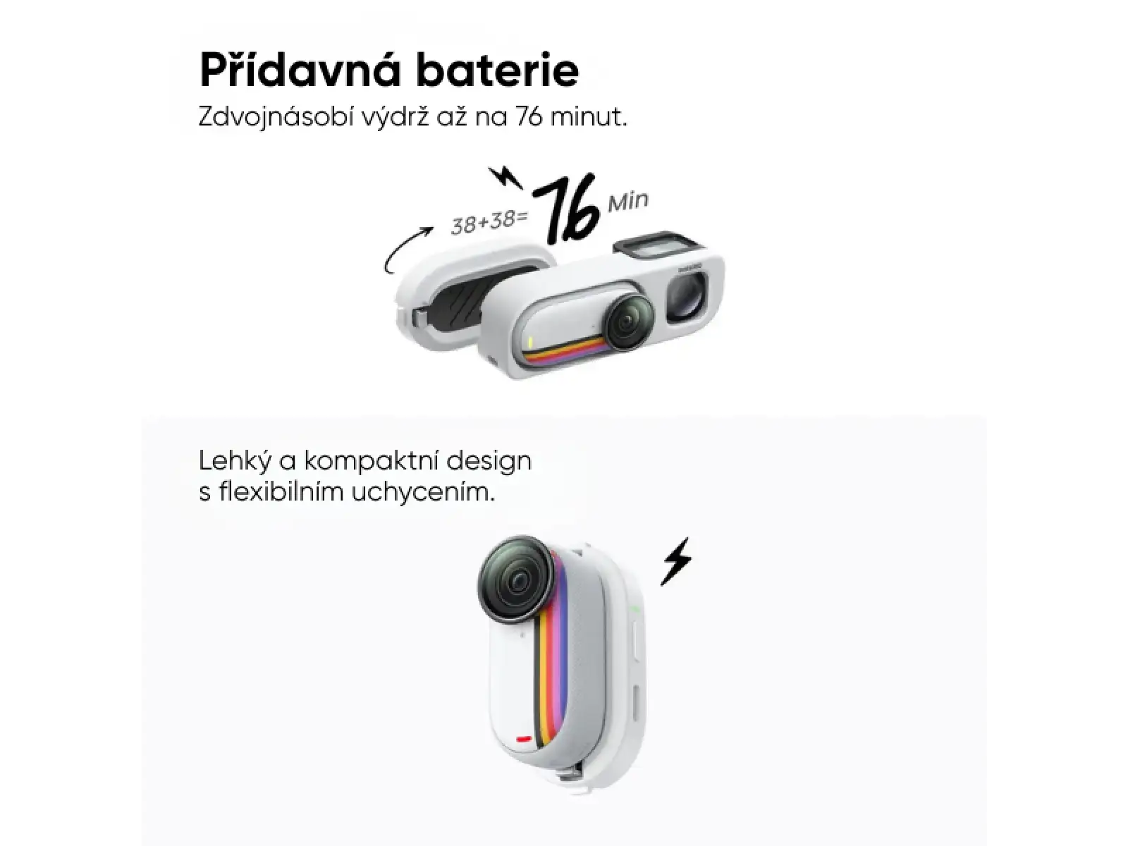 Insta360 GO 3S kamera Retro bundle 64 GB špeciálna edícia červená