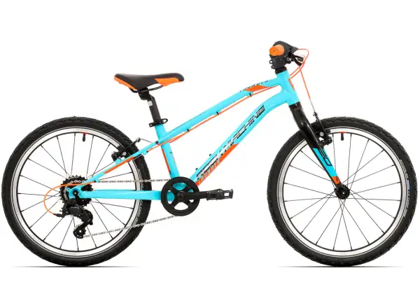 Rock Machine Thunder 20 Gloss Neon Cyan/Black/Orange detský bicykel