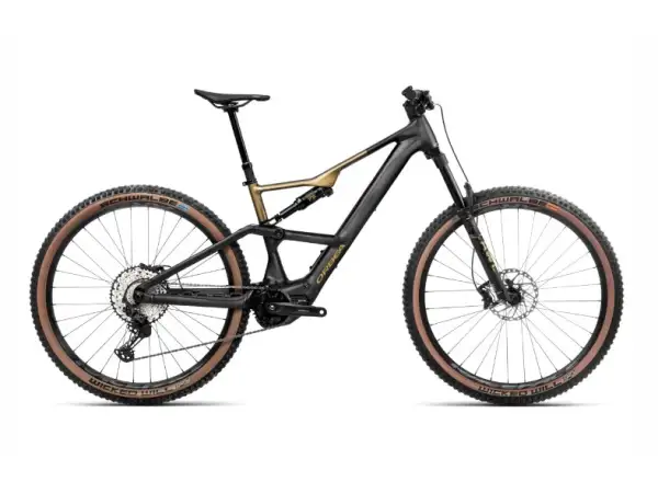 Orbea RISE SL H20 celoodpružený ľahký elektrobicykel Black/Olive Green