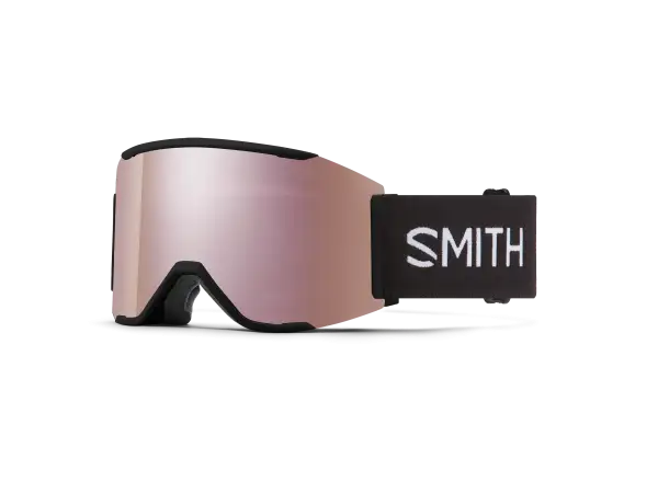 Smith Squad Mag lyžiarske okuliare Black / ChromaPop Everyday Rose Gold Mirror (2 sklá)