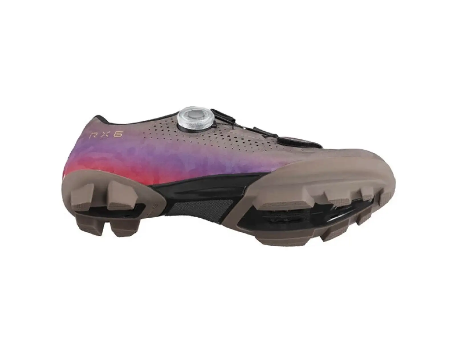 Shimano SH-RX600 dámske gravel tretry sivá/lila