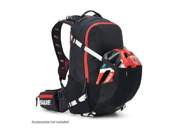 USWE Flow 16 batoh s chráničom chrbtice Black/Red 16 l