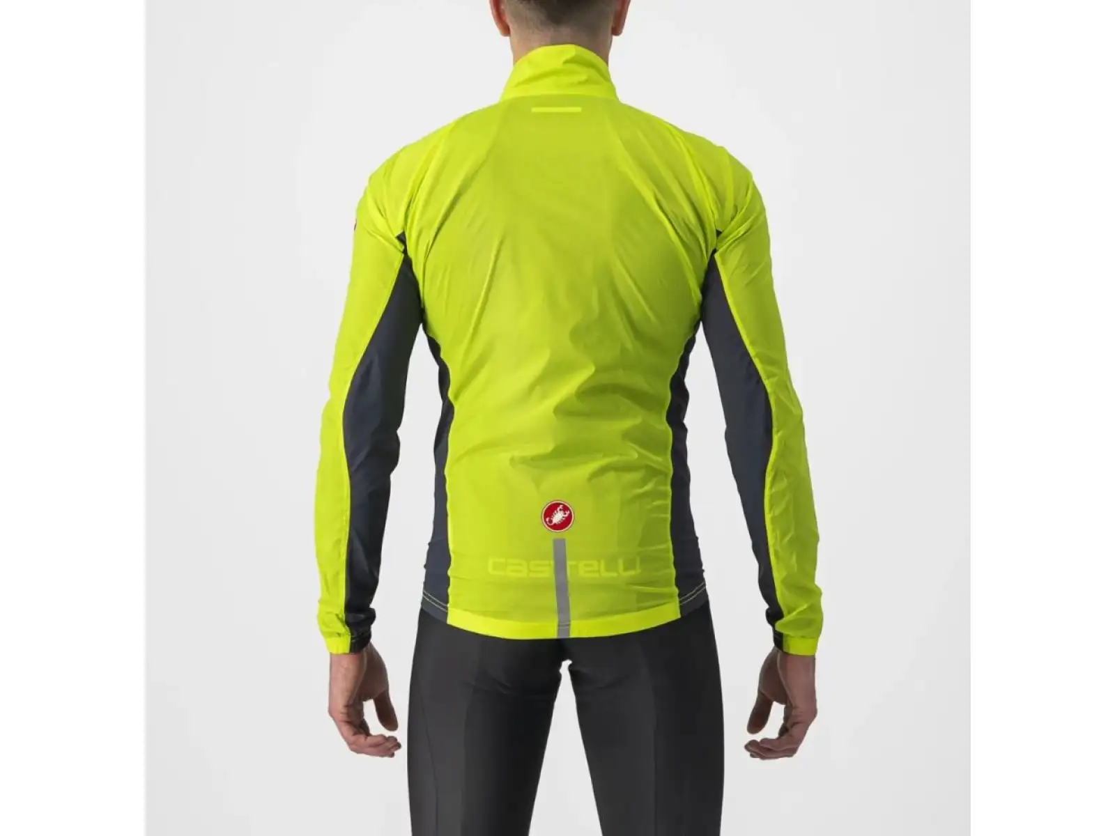 Castelli Squadra Stretch pánska bunda Electric Lime/Dark Grey