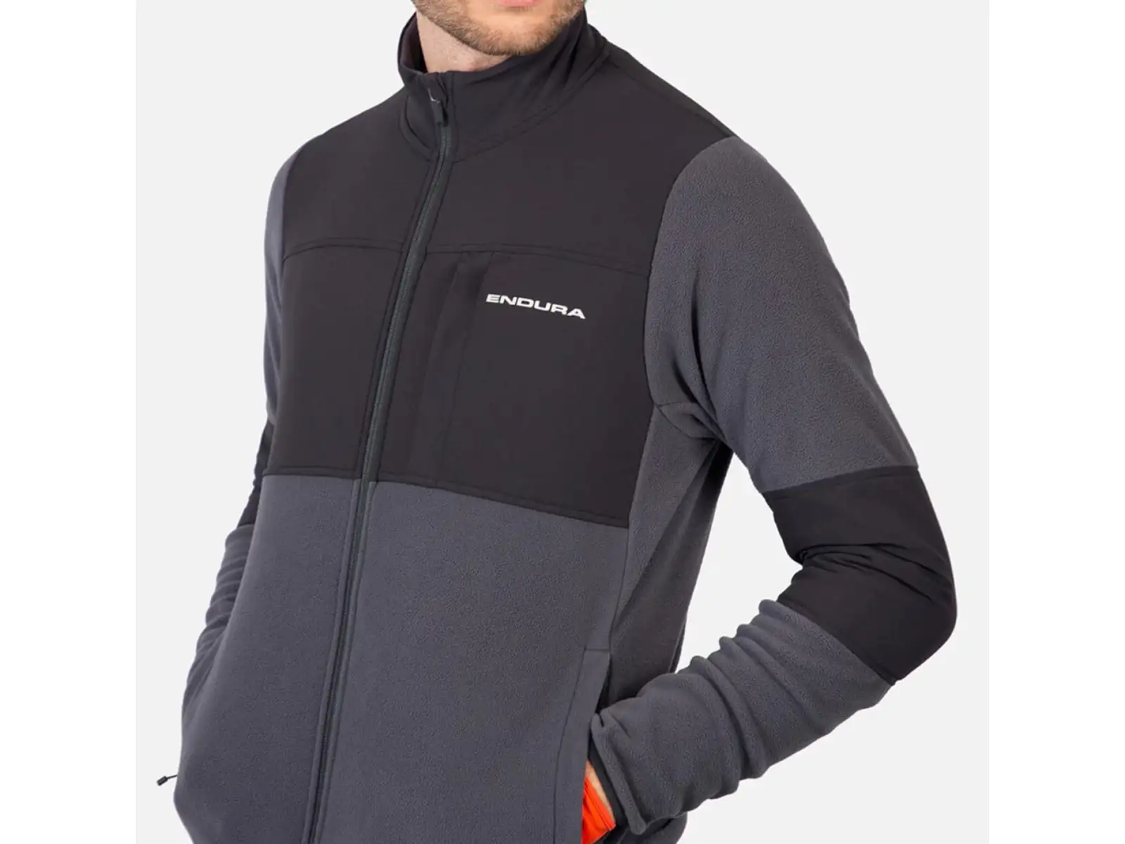 Pánska mikina Endura Hummvee Full Zip Fleece Black