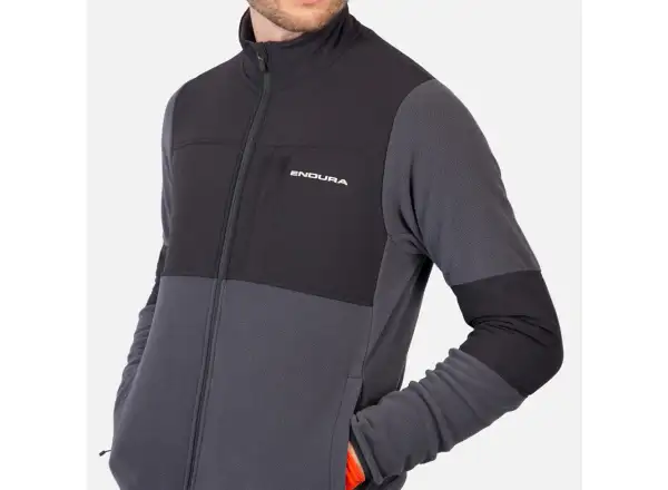 Pánska mikina Endura Hummvee Full Zip Fleece Black