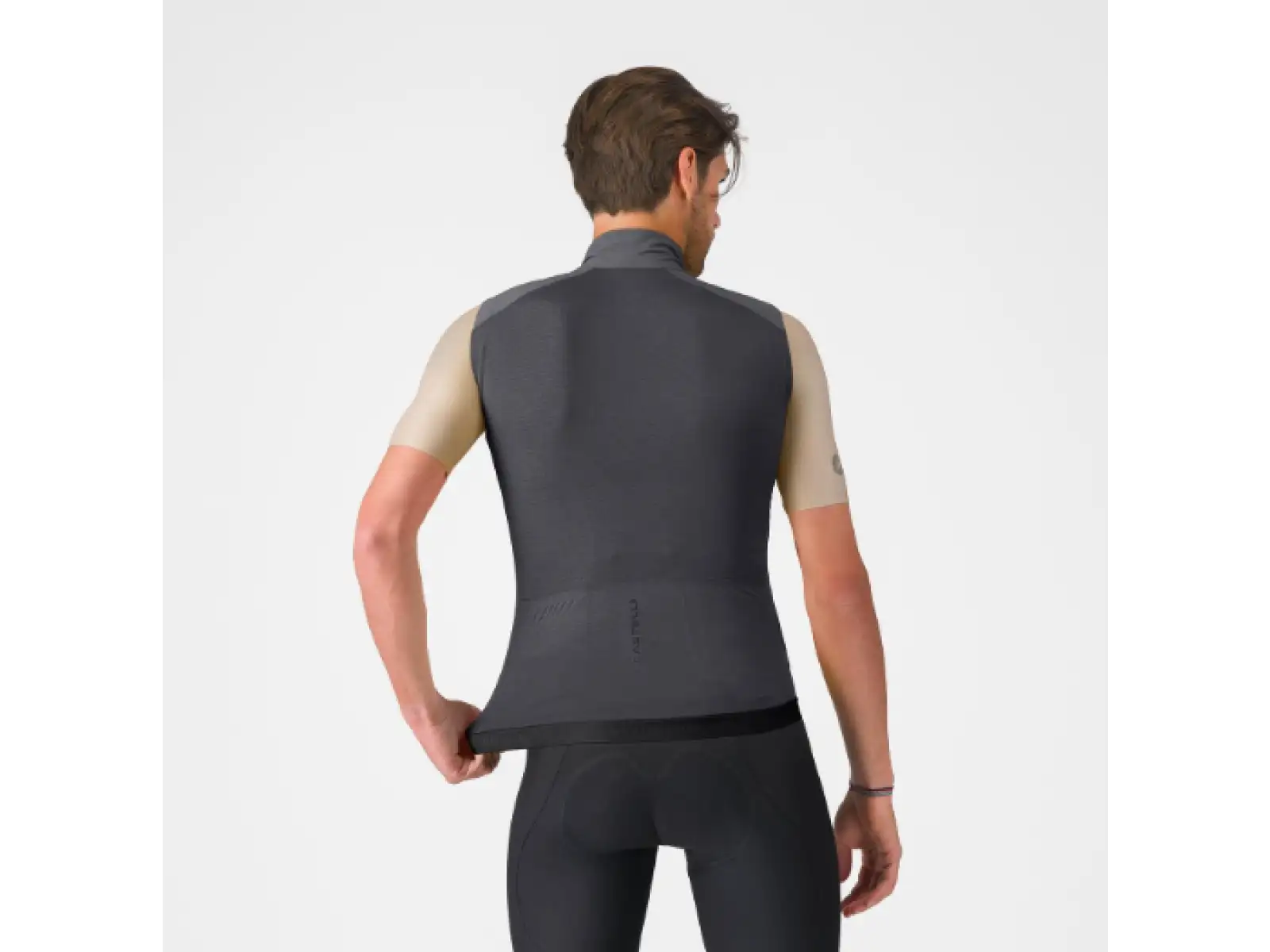 Castelli Espresso 2 pánska vesta Smoky Gray