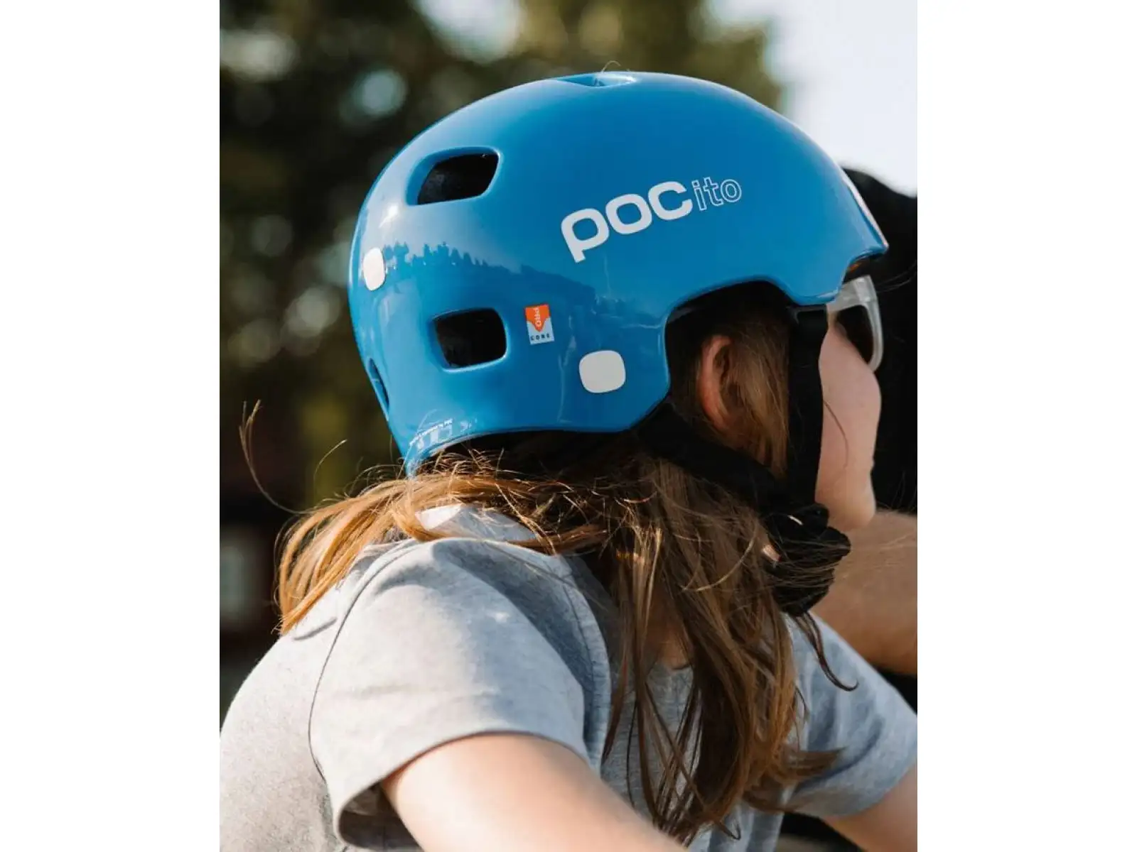 POC POCito Crane MIPS detská prilba Fluorescent Blue