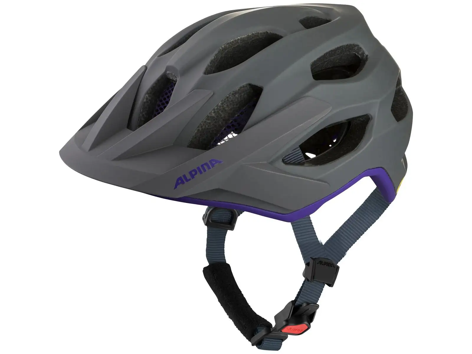 Alpina Apax MIPS cyklistická prilba Midnight Grey/Purple Matt