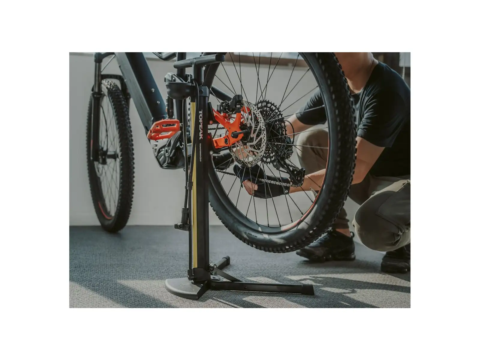 Topeak Transformer eUP dielenská pumpa čierna/žltá