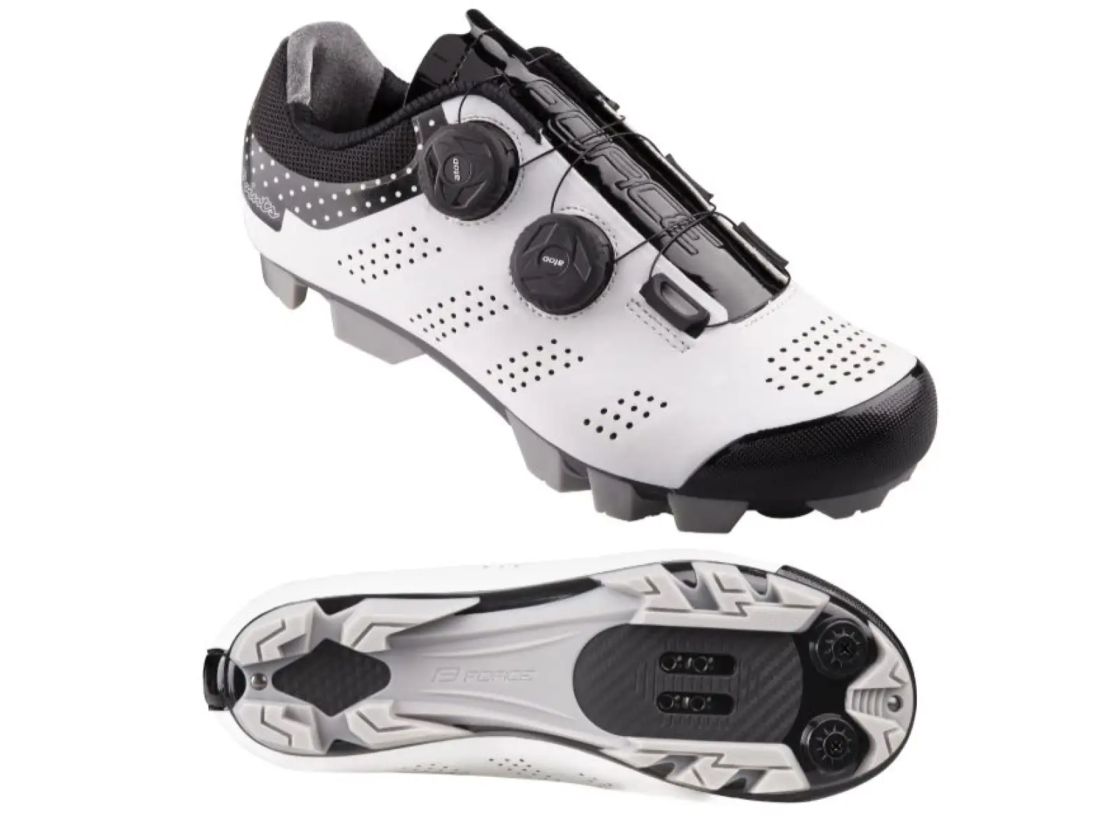 Force MTB Body dámske biele/čierne tenisky